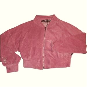 PLAYBOY Misguided Women's Crop ZIP Sweater